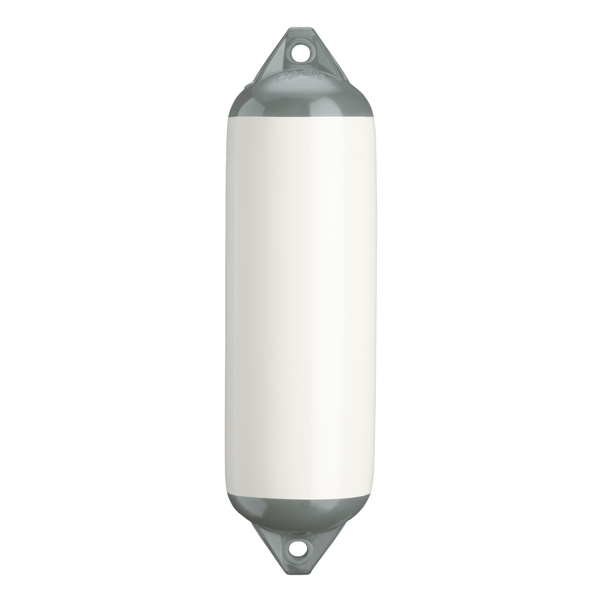 White boat fender with Grey-Top, Polyform F-3
