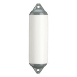 White boat fender with Grey-Top, Polyform F-3