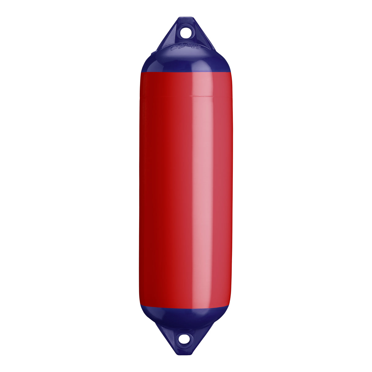 Classic Red boat fender with Navy-Top, Polyform F-3 