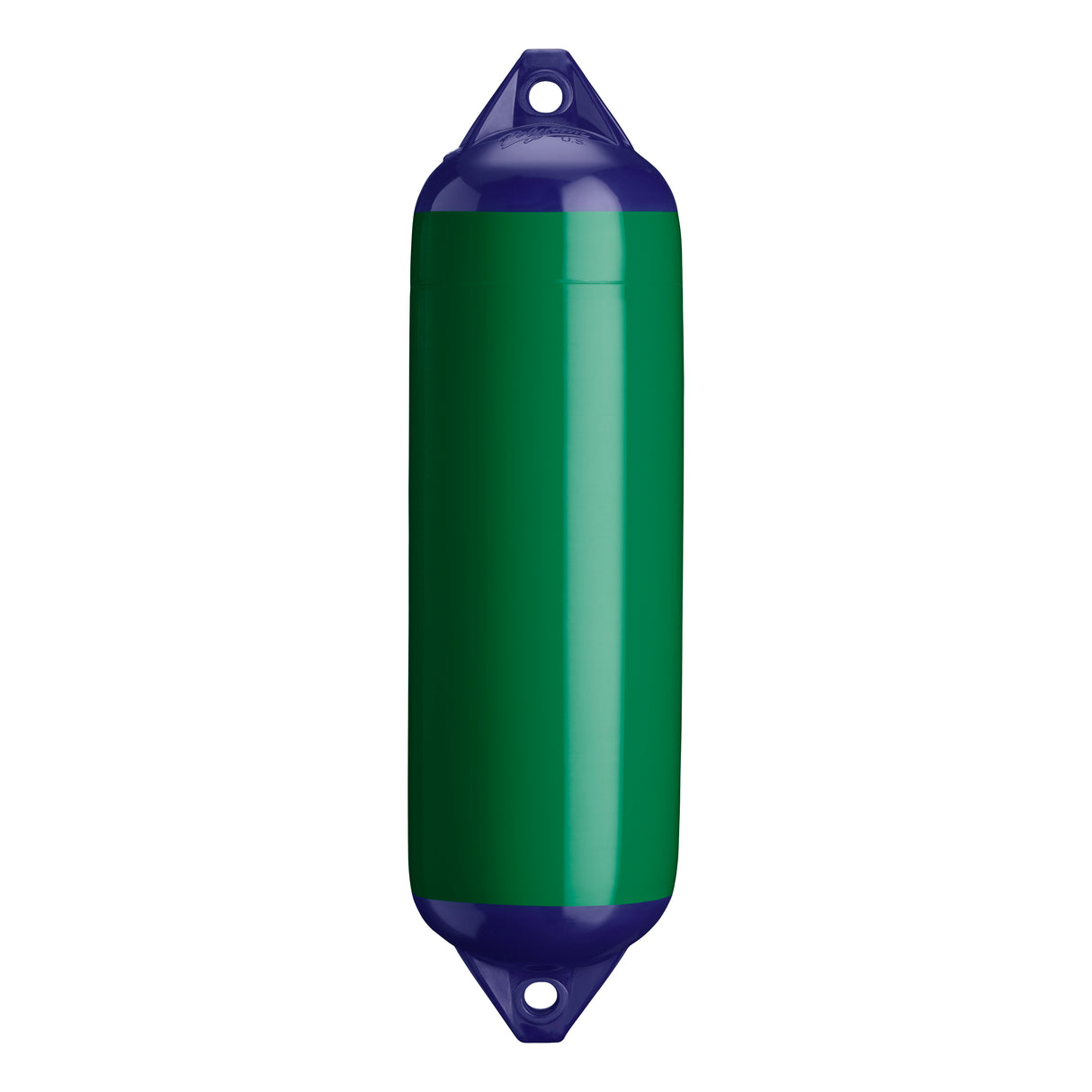 Forest Green boat fender with Navy-Top, Polyform F-3 