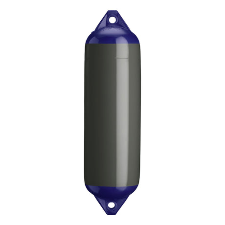 Graphite boat fender with Navy-Top, Polyform F-3 