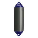 Graphite boat fender with Navy-Top, Polyform F-3 