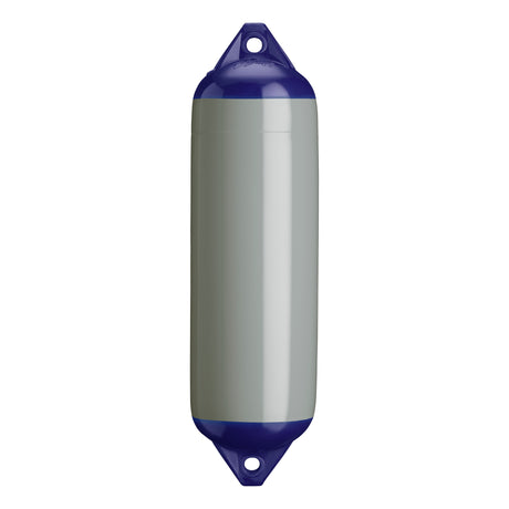 Grey boat fender with Navy-Top, Polyform F-3 