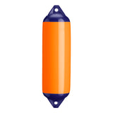 Orange boat fender with Navy-Top, Polyform F-3 
