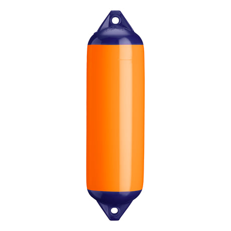 Orange boat fender with Navy-Top, Polyform F-3 