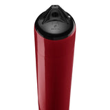 Burgundy boat fender with Black-Top, Polyform F-4 angled shot