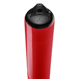 Classic Red boat fender with Black-Top, Polyform F-4 angled shot