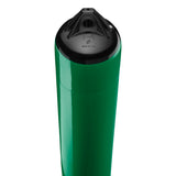 Forest Green boat fender with Black-Top, Polyform F-4 angled shot