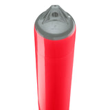 Red boat fender with Grey-Top, Polyform F-4 angled shot