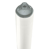 White boat fender with Grey-Top, Polyform F-4 angled shot