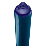 Catalina Blue boat fender with Navy-Top, Polyform F-4 angled shot