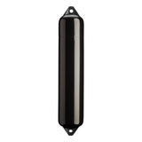Black boat fender with Black-Top, Polyform F-4
