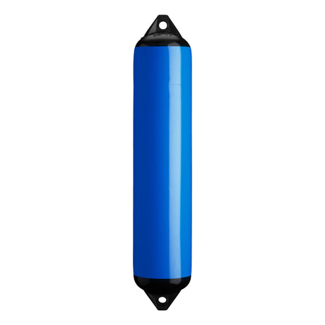 Blue boat fender with Black-Top, Polyform F-4
