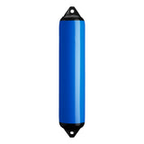 Blue boat fender with Black-Top, Polyform F-4