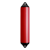 Classic Red boat fender with Black-Top, Polyform F-4
