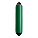 Forest Green boat fender with Black-Top, Polyform F-4
