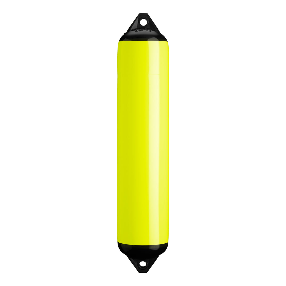 Saturn Yellow boat fender with Black-Top, Polyform F-4