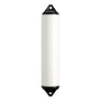 White boat fender with Black-Top, Polyform F-4