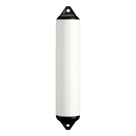 White boat fender with Black-Top, Polyform F-4