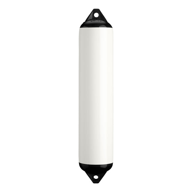 White boat fender with Black-Top, Polyform F-4