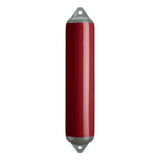 Burgundy boat fender with Grey-Top, Polyform F-4