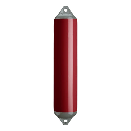 Burgundy boat fender with Grey-Top, Polyform F-4
