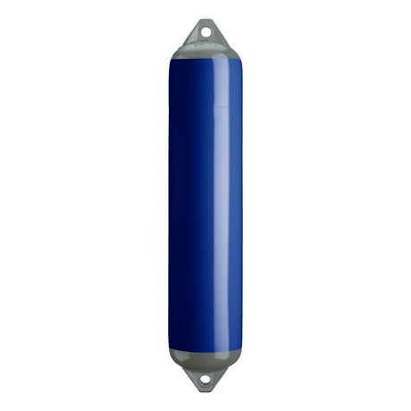 Cobalt Blue boat fender with Grey-Top, Polyform F-4
