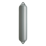 Grey boat fender with Grey-Top, Polyform F-4