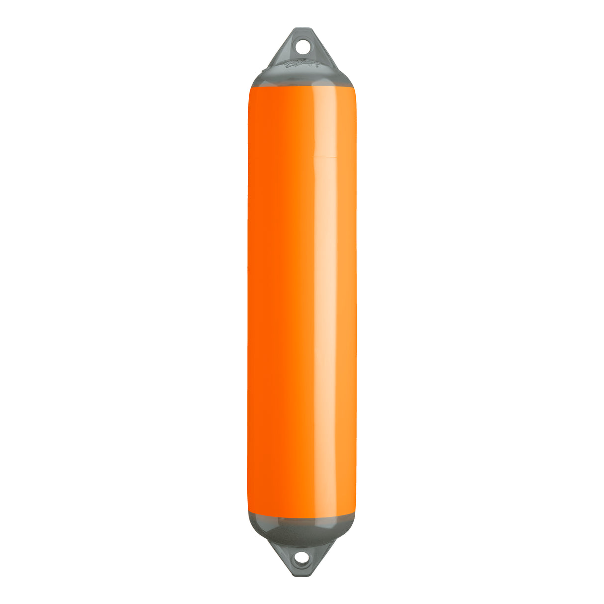 Orange boat fender with Grey-Top, Polyform F-4