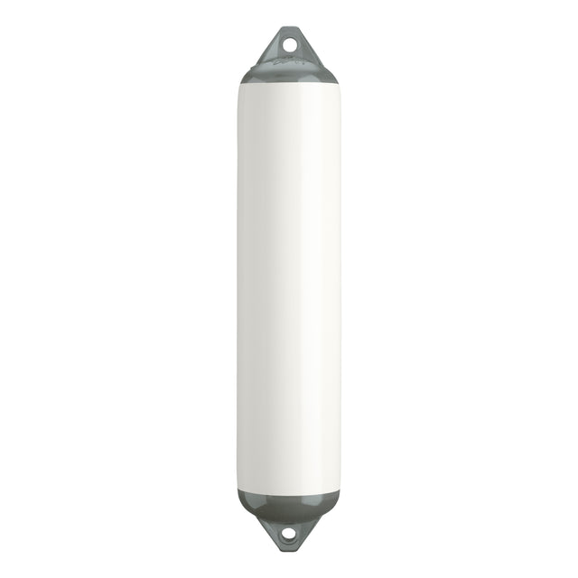 White boat fender with Grey-Top, Polyform F-4