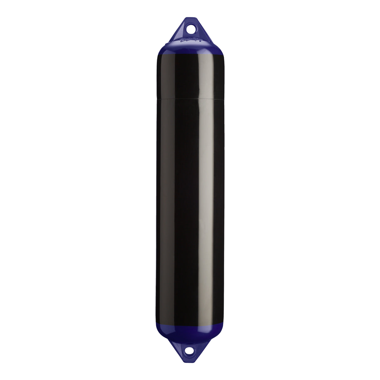 Black boat fender with Navy-Top, Polyform F-4 