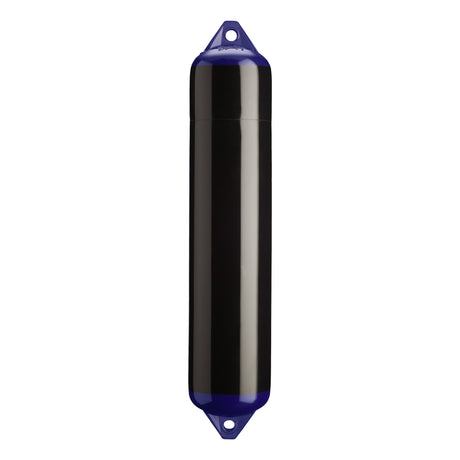 Black boat fender with Navy-Top, Polyform F-4 