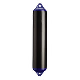 Black boat fender with Navy-Top, Polyform F-4 
