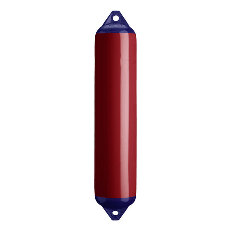 Burgundy boat fender with Navy-Top, Polyform F-4 