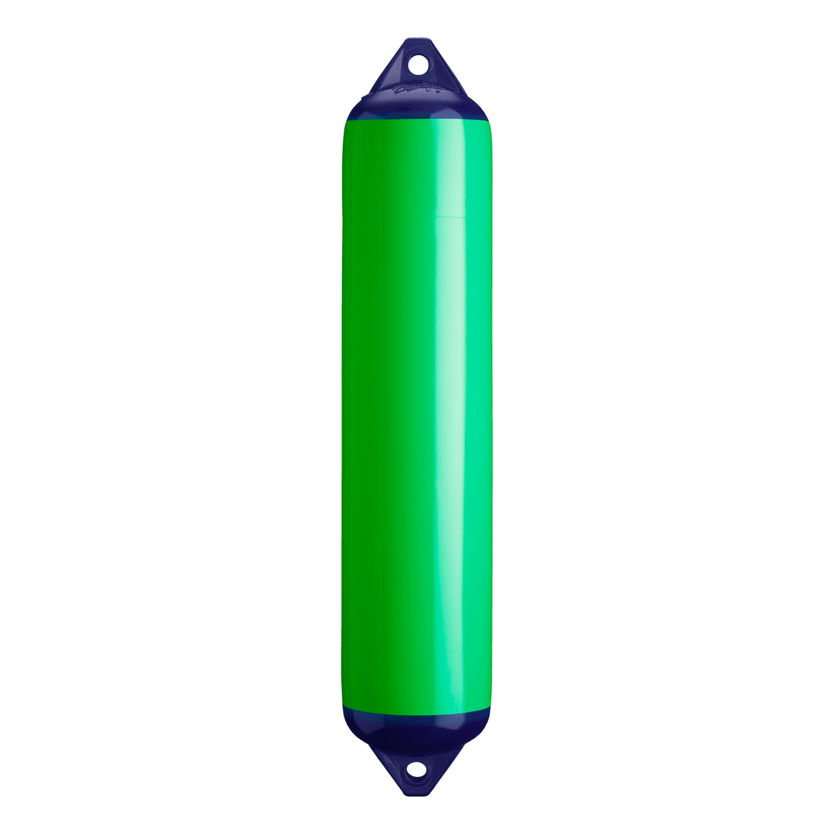 Green boat fender with Navy-Top, Polyform F-4 