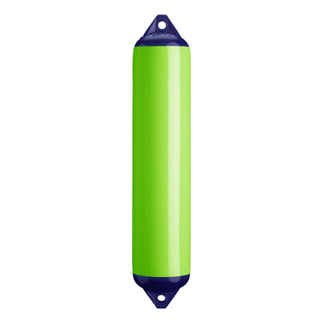 Lime boat fender with Navy-Top, Polyform F-4 