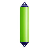 Lime boat fender with Navy-Top, Polyform F-4 