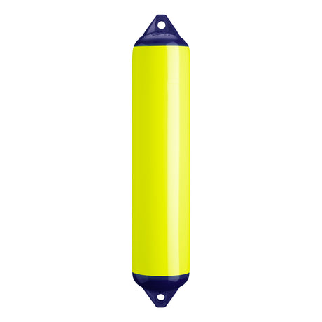 Saturn Yellow boat fender with Navy-Top, Polyform F-4 