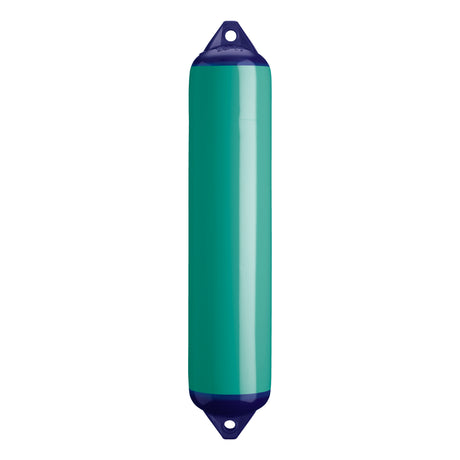 Teal boat fender with Navy-Top, Polyform F-4 