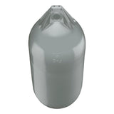Grey boat fender with Grey-Top, Polyform F-5 angled shot