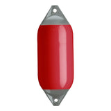 Classic Red boat fender with Grey-Top, Polyform F-5