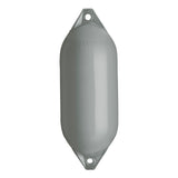 Grey boat fender with Grey-Top, Polyform F-5