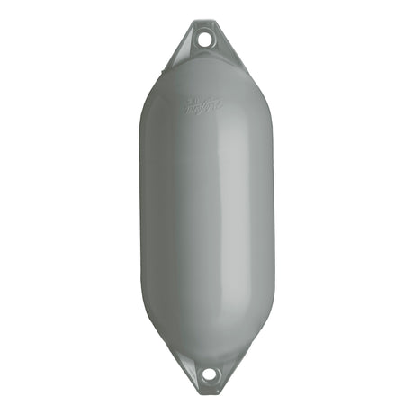 Grey boat fender with Grey-Top, Polyform F-5