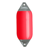 Red boat fender with Grey-Top, Polyform F-5