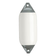 White boat fender with Grey-Top, Polyform F-5