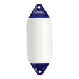 White boat fender with Navy-Top, Polyform F-5 
