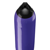 Purple boat fender with Black-Top, Polyform F-6 angled shot