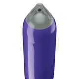 Purple boat fender with Grey-Top, Polyform F-6 angled shot