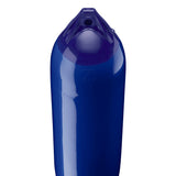 Cobalt Blue boat fender with Navy-Top, Polyform F-6 angled shot