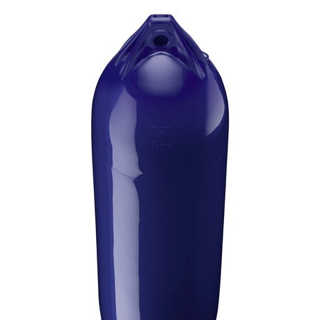 Navy Blue boat fender with Navy-Top, Polyform F-6 angled shot